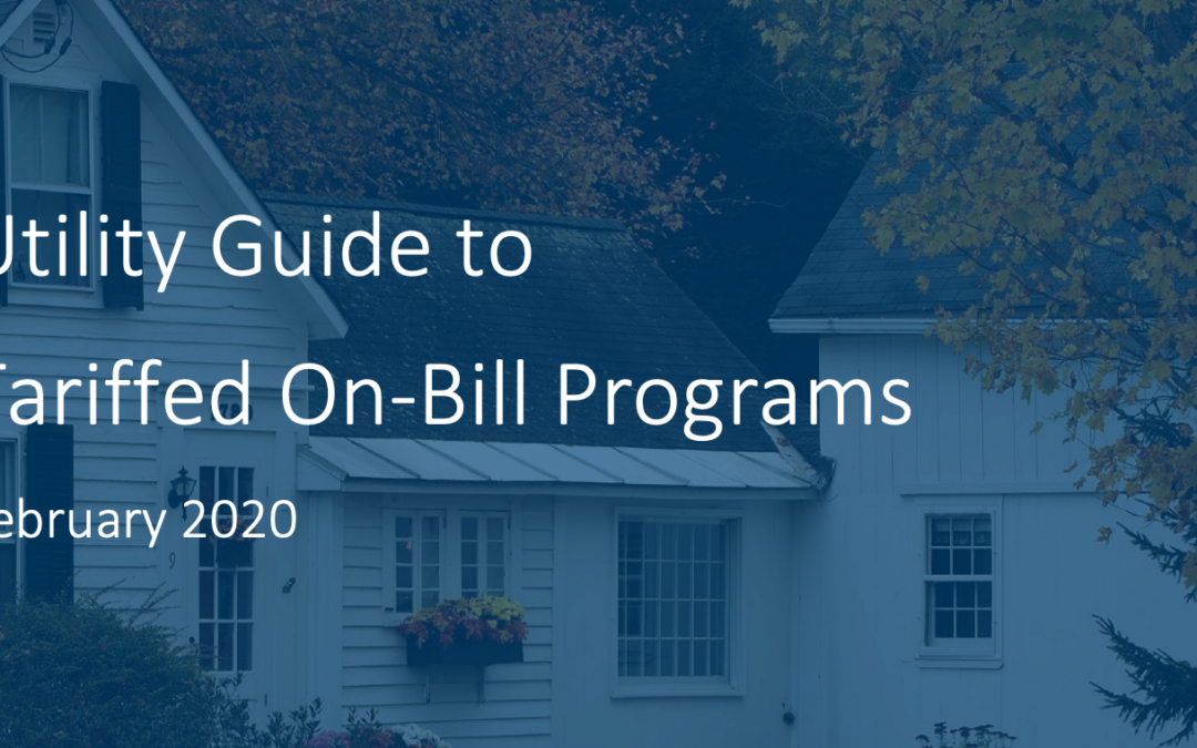 New Guide to Tariffed On-Bill Programs from SEEA