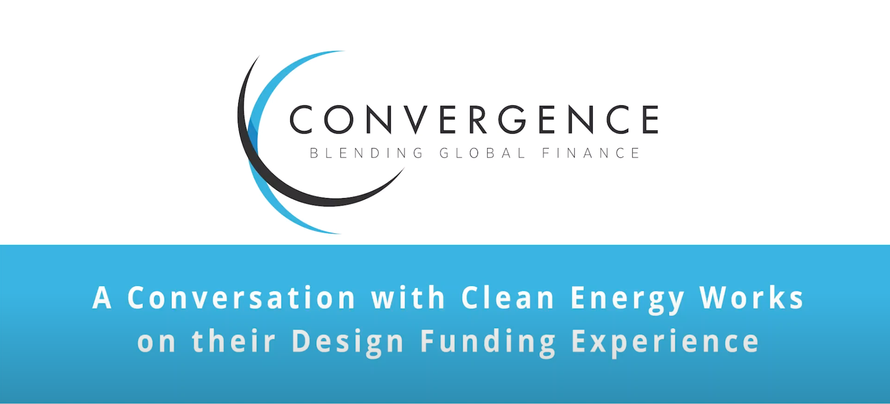 Convergence Logo with title of video underneath